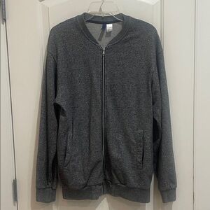 Divided Dark Gray Zip-Up Sweater/Sweatshirt for Men